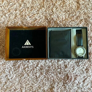 Axxents Watch & Wallet Gift Set